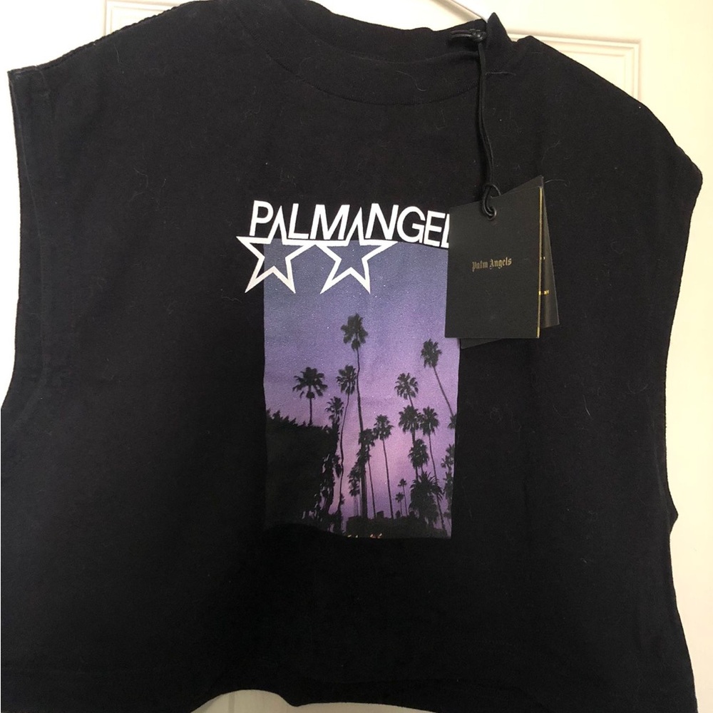 Brand new-Medium- Palm Angels Crop Tee (sleeveless)